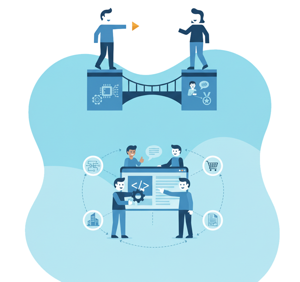 Graphic representing the needs of the whole team