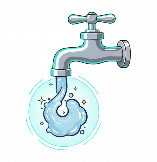 A tap which can be switched on or off as needed